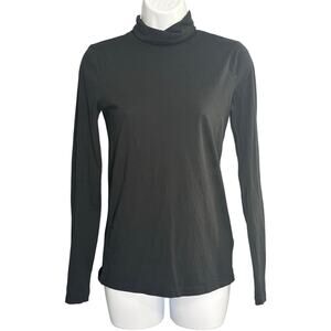 J.Crew Black 100% Cotton Turtleneck Tissue T-Shirt XS